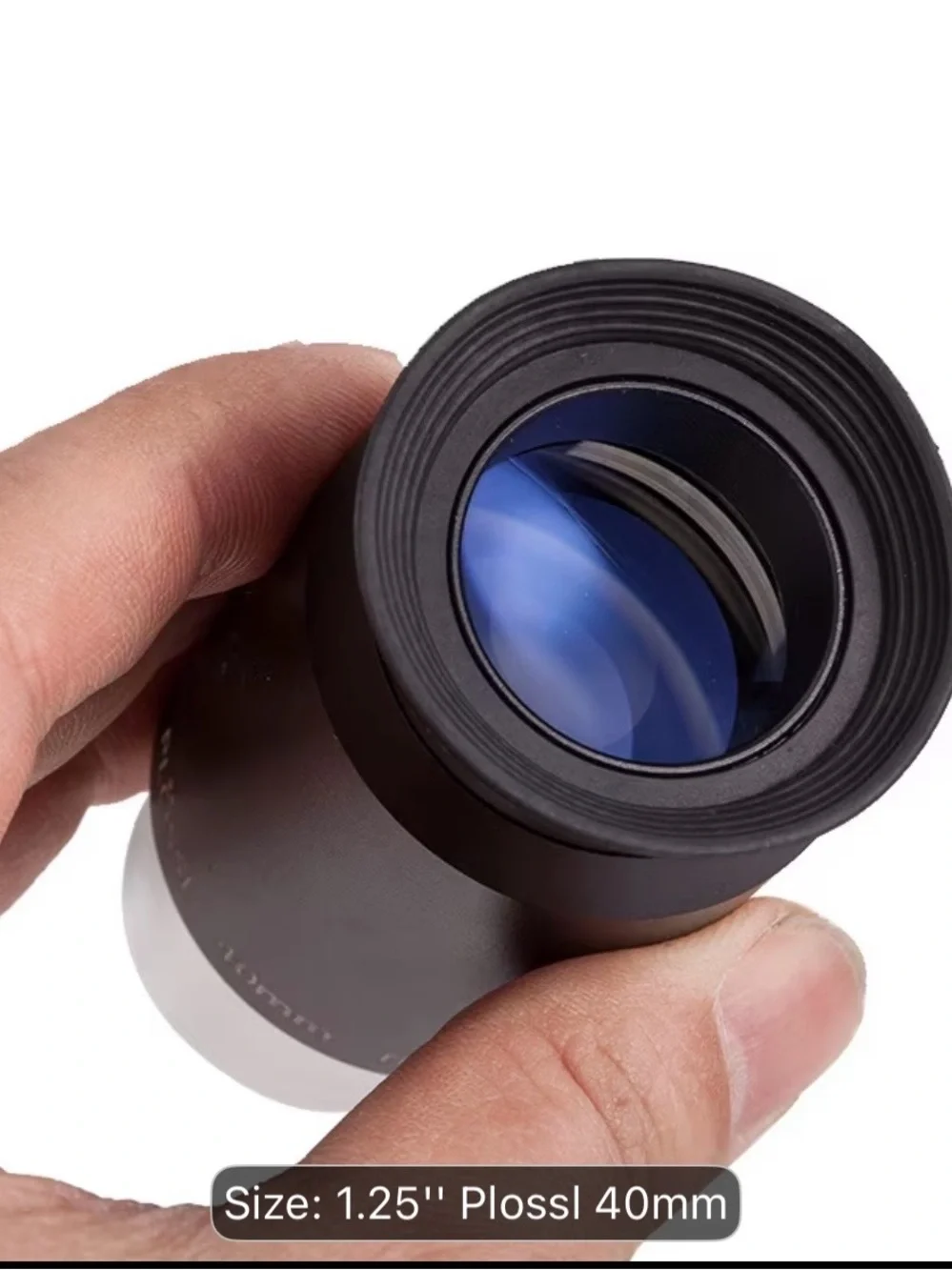 40mm Plossl Telescope Fully Coated Eyepiece – Black Silver